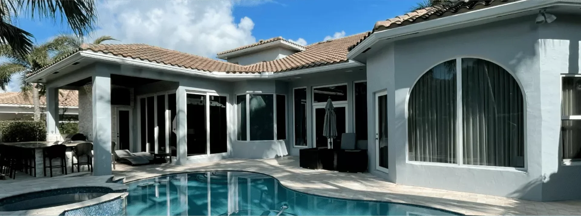 Pool House with Impact Windows